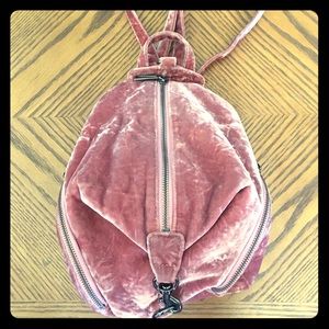 Rebecca Minkoff velvet backpack